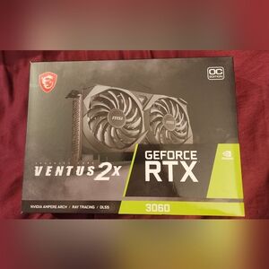 MSi Gaming GeForce RTX 3060 12GB GDRR6 Ventus 2x 12G OC Graphics Card-NEW Opened